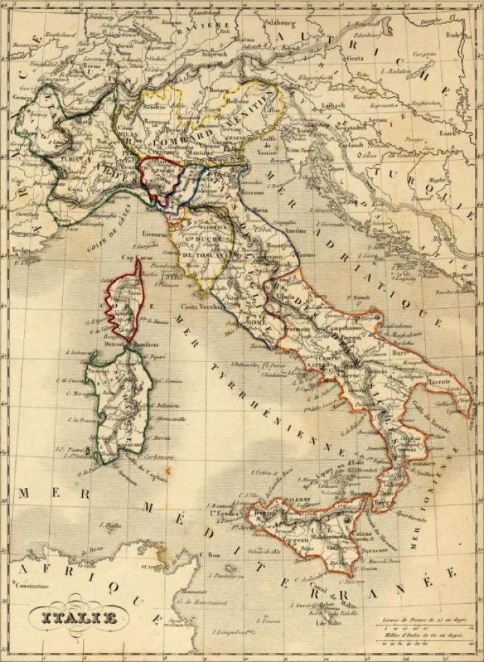Italie 1843 (Alexandre Vuillemin,  1812 -1886)