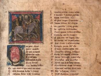 Roman de Graal, ou suite de Perceval le Galois, composé par Chrestien Manesier de Troyes (BIU Montpellier)